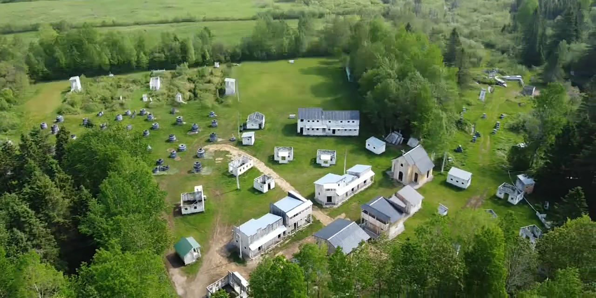 Terrain de paintball